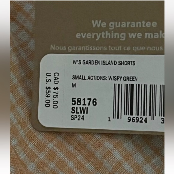 Patagonia Women's Garden Island Shorts NWT Size Small $59 - Picture 4 of 5